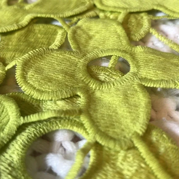 Lime green floral top . OS fits most . New with tags from a boutique - Picture 2 of 6